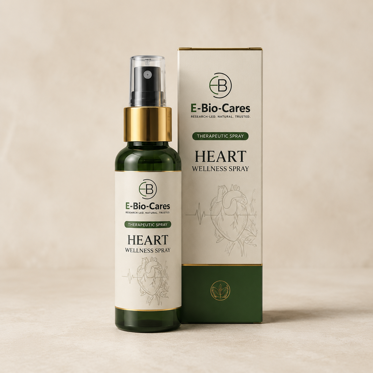 Bio Heart Spray bottle and carton